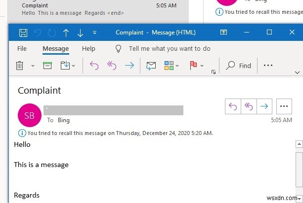 วิธีเรียกคืนอีเมลที่ส่งใน Outlook 