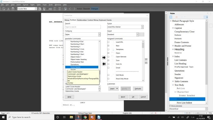 วิธีการสร้างแถบเครื่องมือปรับแต่งใน LibreOffice สำหรับการเขียนที่เน้น 