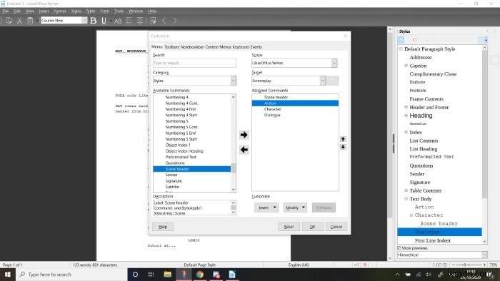 วิธีการสร้างแถบเครื่องมือปรับแต่งใน LibreOffice สำหรับการเขียนที่เน้น 