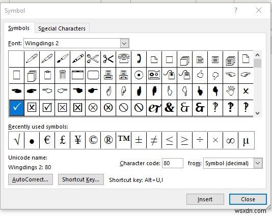 วิธีเพิ่มเครื่องหมายถูกและสัญลักษณ์แสดงหัวข้อย่อยใน Microsoft Word 