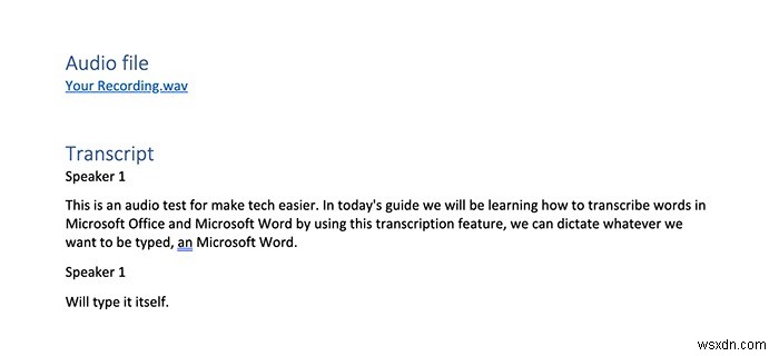 วิธีถอดเสียงใน Microsoft Word 365 