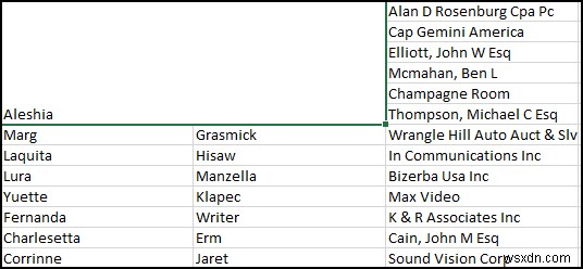 วิธีผสานเซลล์ คอลัมน์ และแถวใน Excel 