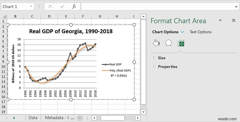 วิธีแทรกเส้นแนวโน้มใน Microsoft Excel 