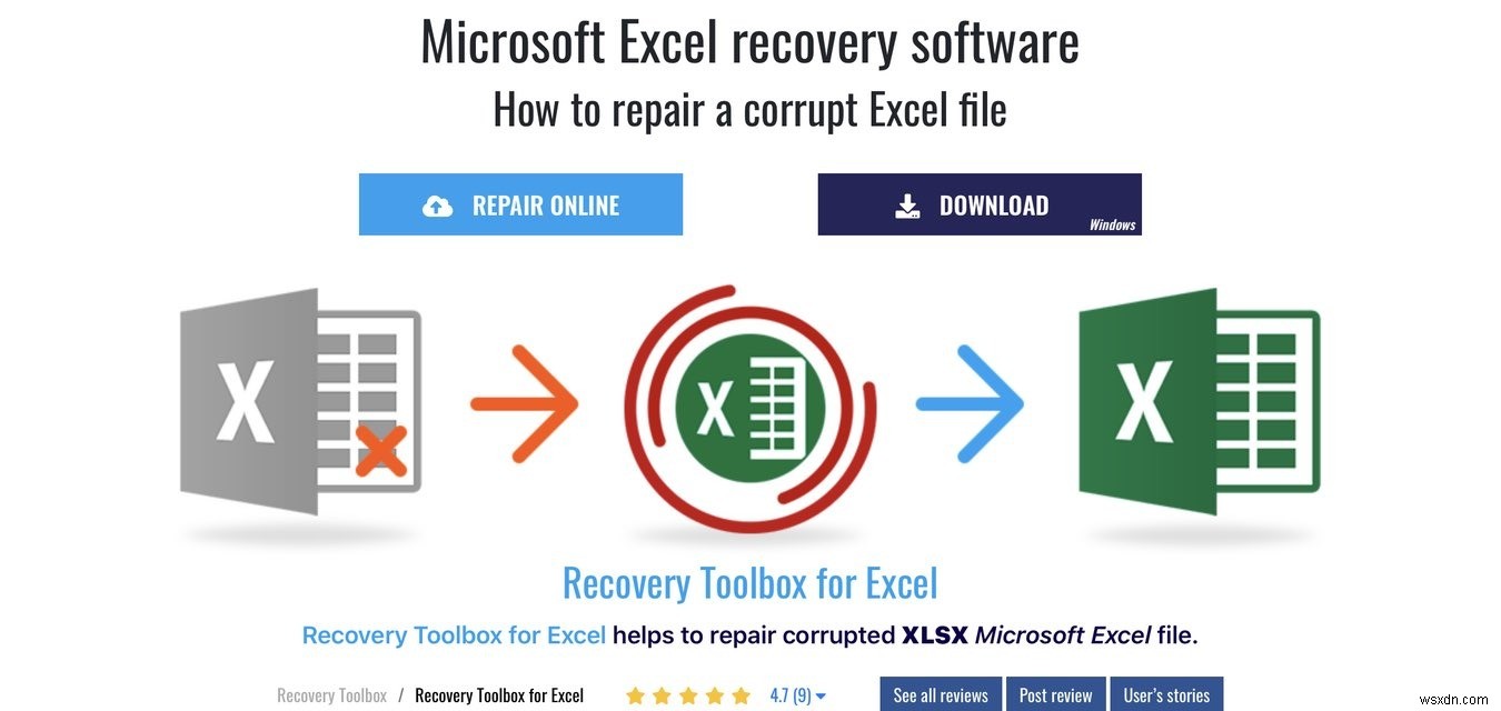 วิธีการกู้คืนไฟล์ Excel ที่เสียหายด้วย Recovery Toolbox for Excel 