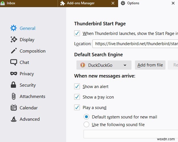 วิธีเพิ่ม Custom Search Engine ใน Thunderbird 