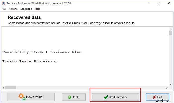 Recovery Toolbox for Word:วิธีง่ายๆ ในการซ่อมแซมไฟล์ Word ที่เสียหาย 