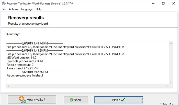 Recovery Toolbox for Word:วิธีง่ายๆ ในการซ่อมแซมไฟล์ Word ที่เสียหาย 