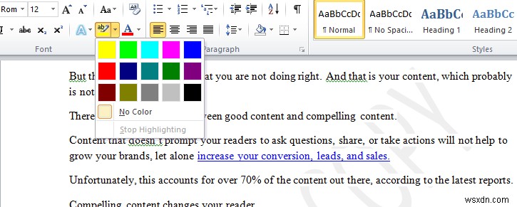 วิธีคัดลอกและวางการเลือกข้อความหลายรายการใน Microsoft Word 