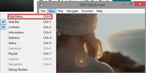 วิธีดูวิดีโอในโหมดภาพซ้อนภาพด้วย Media Player Classic 