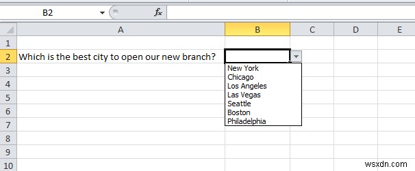 วิธีสร้างรายการดรอปดาวน์ใน Microsoft Excel 