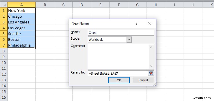 วิธีสร้างรายการดรอปดาวน์ใน Microsoft Excel 