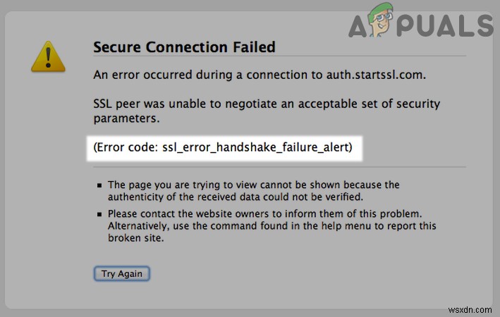วิธีแก้ไข “รหัสข้อผิดพลาด:ssl_error_handshake_failure_alert” ในเบราว์เซอร์ 