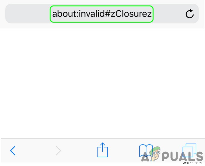 แก้ไข:ข้อผิดพลาด  about:invalid#zClosurez  บนเบราว์เซอร์ 