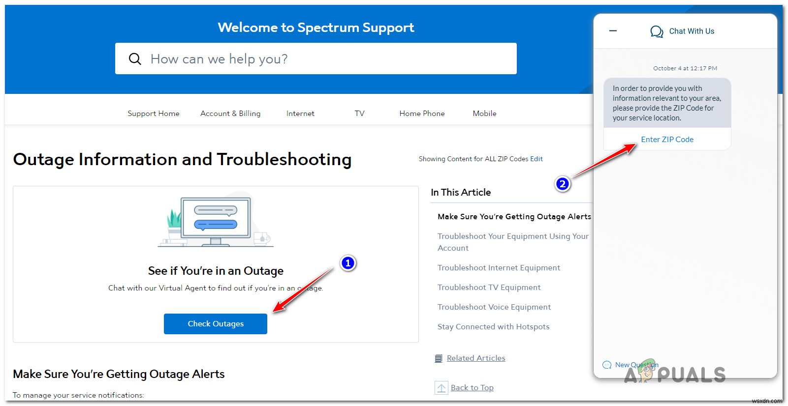 วิธีแก้ไข  Internal Server Error  บน Spectrum 