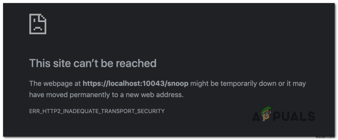 วิธีแก้ไขข้อผิดพลาด ERR_HTTP2_Inadequate_Transport_Security ใน Chrome 