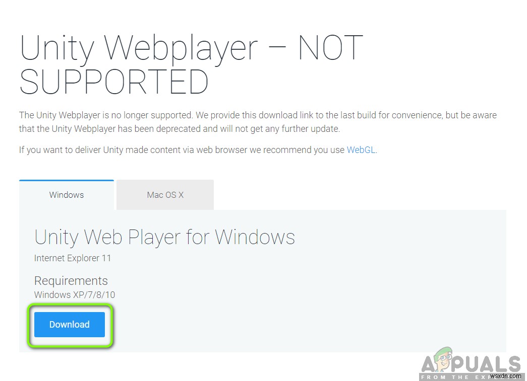 วิธีแก้ไข Unity Web Player ไม่ทำงาน 