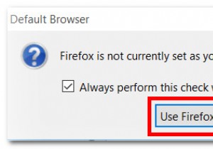 แก้ไข:ไม่สามารถตั้งค่า Firefox เป็นเบราว์เซอร์เริ่มต้นใน Windows 10 