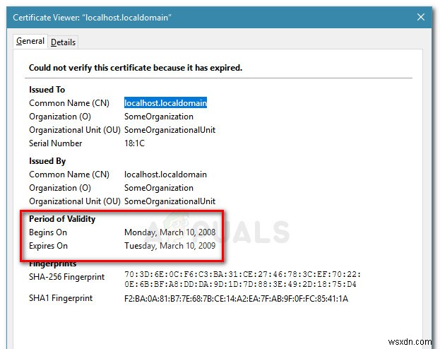 แก้ไข:SSL_ERROR_BAD_CERT_DOMAIN 