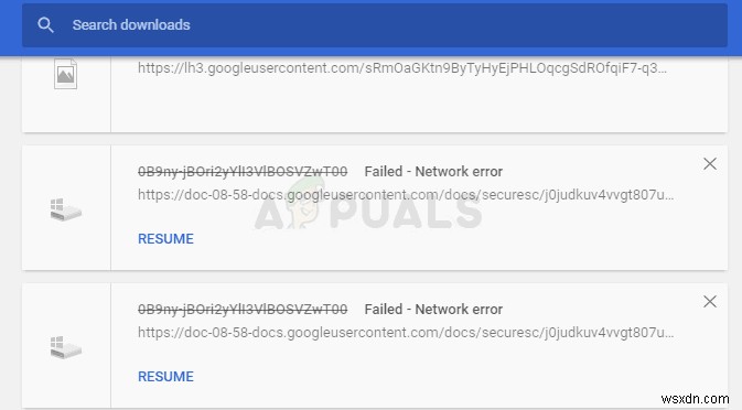 วิธีแก้ไข  Failed – Network Error  เมื่อดาวน์โหลดบน Google Chrome 
