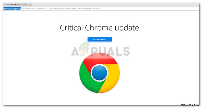 แก้ไข:กลโกงการอัปเดต Chrome ที่สำคัญ 