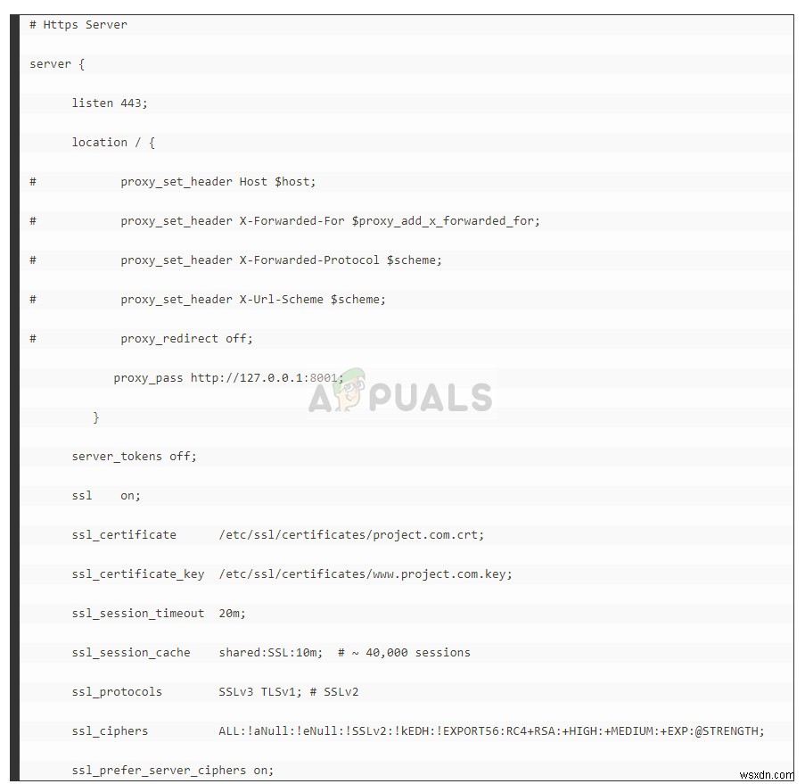 แก้ไข:SSL_ERROR_RX_RECORD_TOO_LONG 