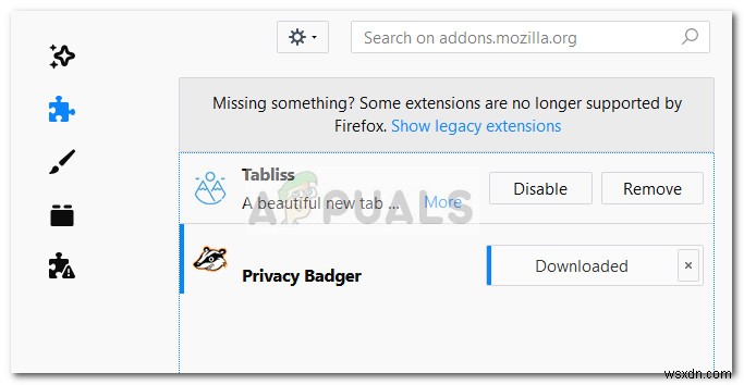 แก้ไข:Firefox ไม่ตอบสนอง 
