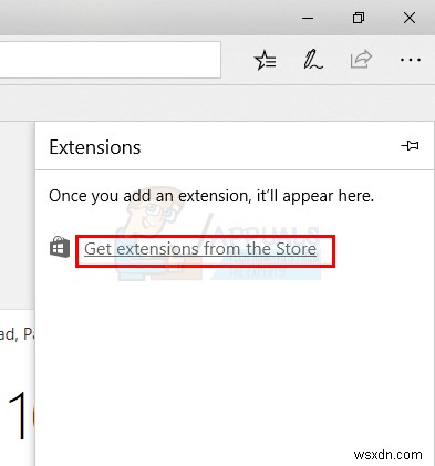 วิธีการติดตั้งและถอนการติดตั้ง Edge Extensions 