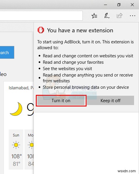 วิธีการติดตั้งและถอนการติดตั้ง Edge Extensions 