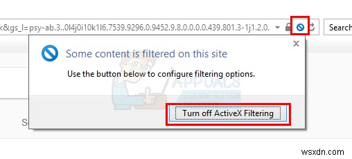 วิธีใช้การกรอง ActiveX ใน Internet Explorer 