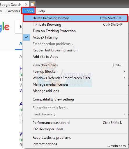 วิธีใช้การกรอง ActiveX ใน Internet Explorer 