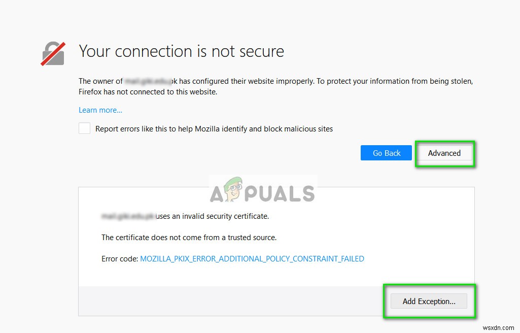 แก้ไข:การเชื่อมต่อของคุณไม่ปลอดภัย Firefox 
