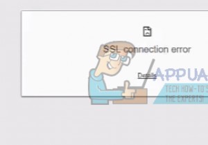 แก้ไข:ข้อผิดพลาดในการเชื่อมต่อ SSL 