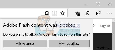 แก้ไข:Flash Player ไม่ทำงานบน Microsoft Edge 