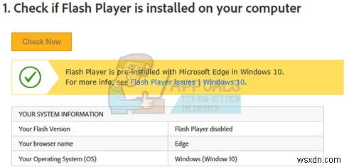 แก้ไข:Flash Player ไม่ทำงานบน Microsoft Edge 