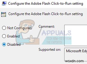 แก้ไข:Flash Player ไม่ทำงานบน Microsoft Edge 