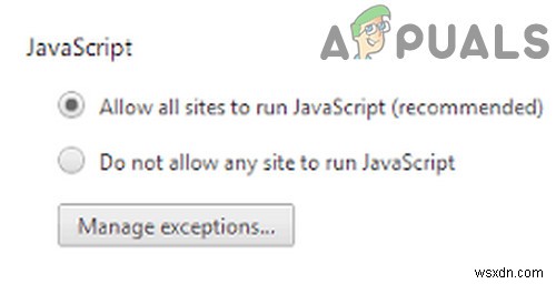 แก้ไขแล้ว:javascript:void(0) 
