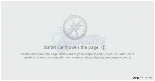 แก้ไข:Safari ไม่สามารถสร้างการเชื่อมต่อที่ปลอดภัยกับเซิร์ฟเวอร์ 