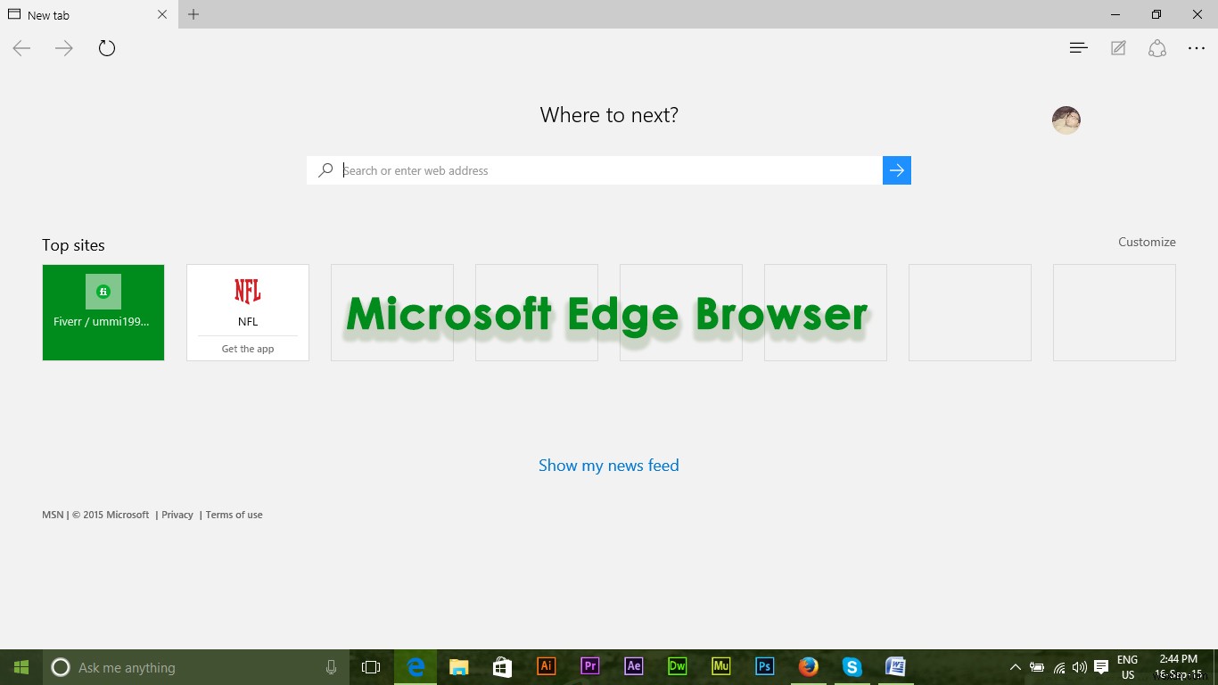 แก้ไข:รีเซ็ต Microsoft Edge บน Windows 10 