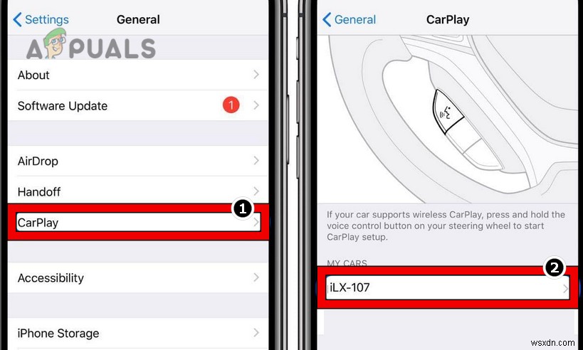 วิธีแก้ไขข้อผิดพลาด  ไม่สามารถเชื่อมต่อ Apple CarPlay  
