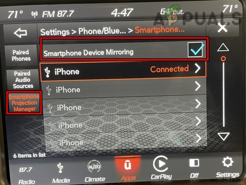 วิธีแก้ไขข้อผิดพลาด  ไม่สามารถเชื่อมต่อ Apple CarPlay  