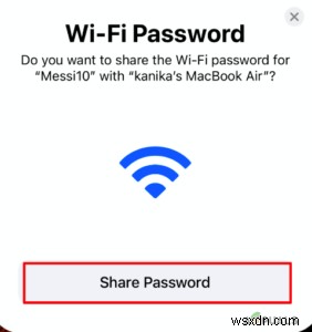 วิธีแชร์รหัสผ่าน Wi-Fi กับ Mac 