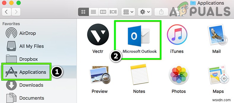 แก้ไข: คุณไม่ได้รับอนุญาตให้เปิดแอปพลิเคชัน Microsoft Outlook  บน macOS 