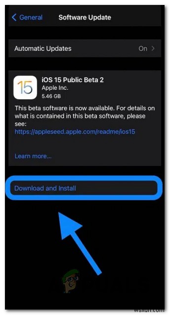 วิธีการติดตั้ง iOS 15 รุ่นเบต้าสาธารณะ