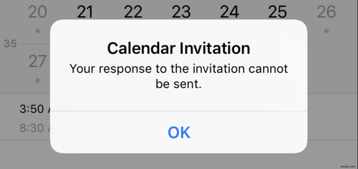 แก้ไข:เกิดข้อผิดพลาด “ไม่สามารถส่งการตอบกลับคำเชิญของคุณ” บน iPhone?