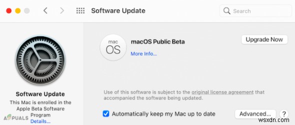 วิธีการติดตั้งเวอร์ชันเบต้าของ macOS Monterey 