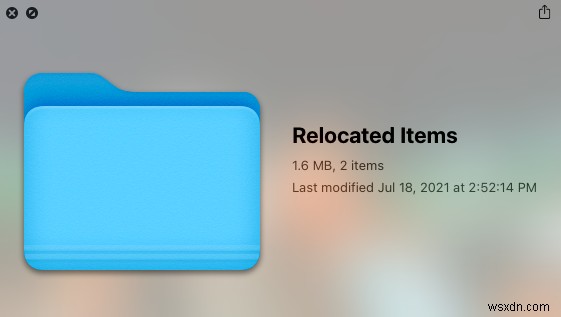โฟลเดอร์รายการที่ถูกย้ายบน macOS Catalina:มันคืออะไร? และจะลบได้อย่างไร? 