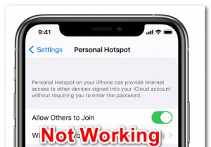 ฮอตสปอตส่วนบุคคลไม่ทำงานบน iPhone หรือ iPad? ลองวิธีแก้ไขเหล่านี้ 