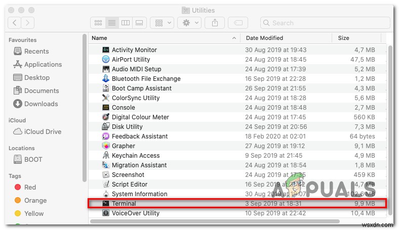 วิธีแก้ไข  ไม่สามารถแก้ไขแผนที่พาร์ติชั่น  ใน macOS 