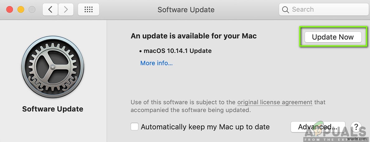 วิธีแก้ไขข้อผิดพลาด MacOS 67050 