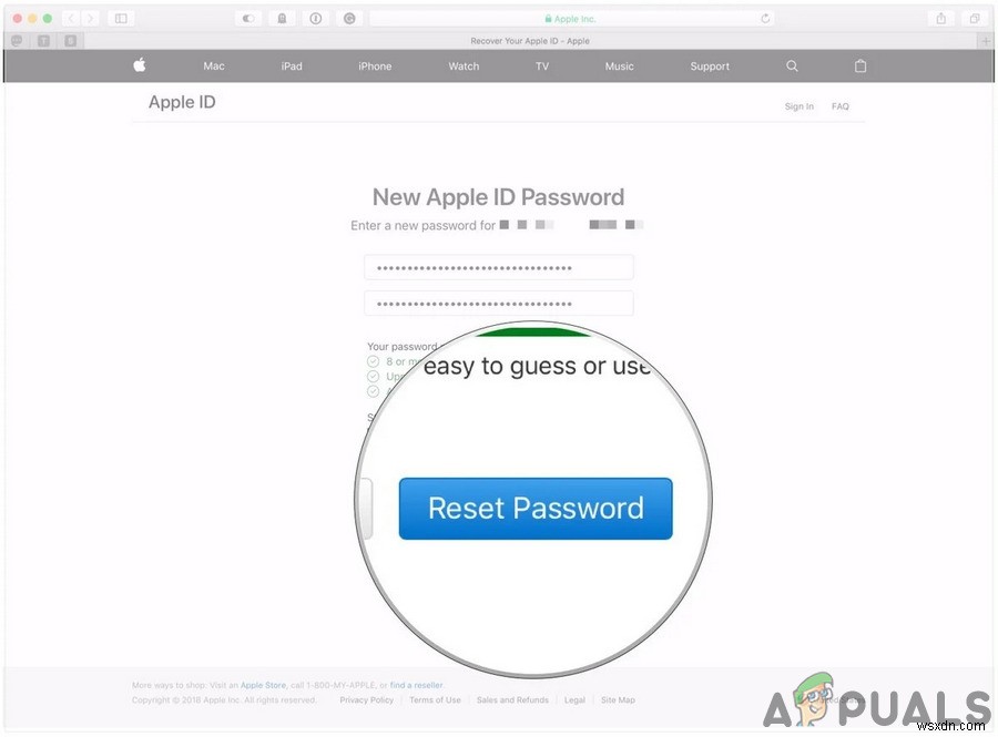 วิธีรีเซ็ตรหัสผ่าน Apple ID 